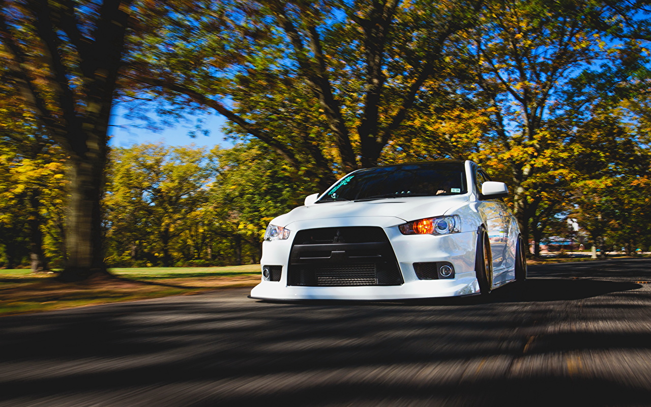 White Mitsubishi Evo X X Wallpaper Teahub Io