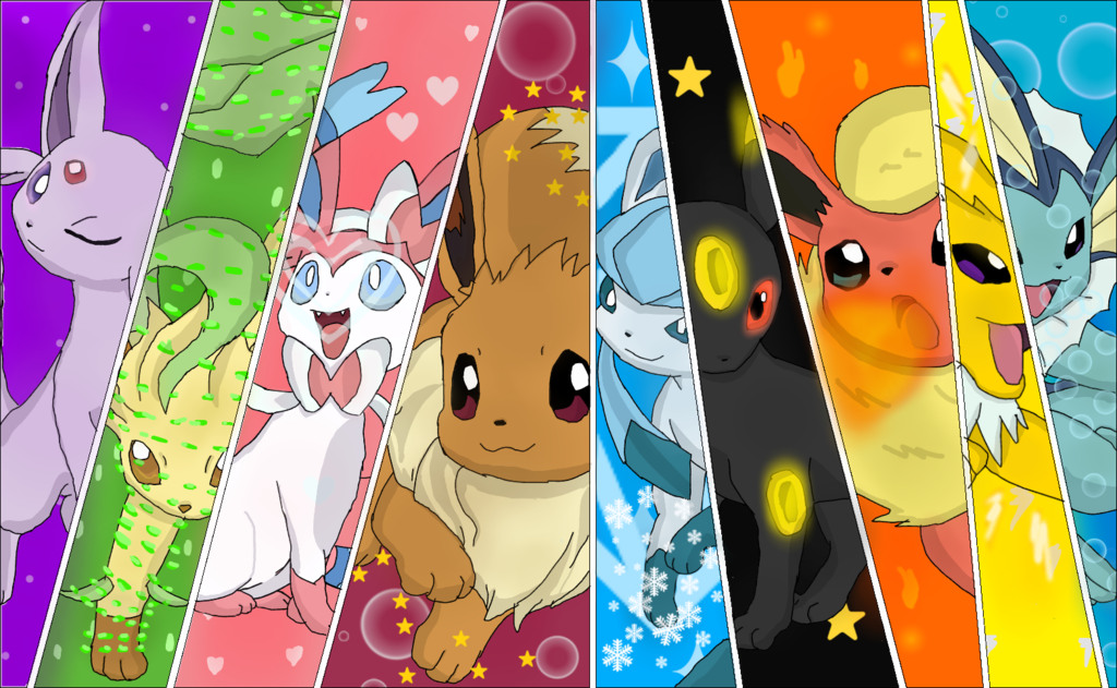 De Las Evoluciones De Eevee 1024x631 Wallpaper Teahub Io