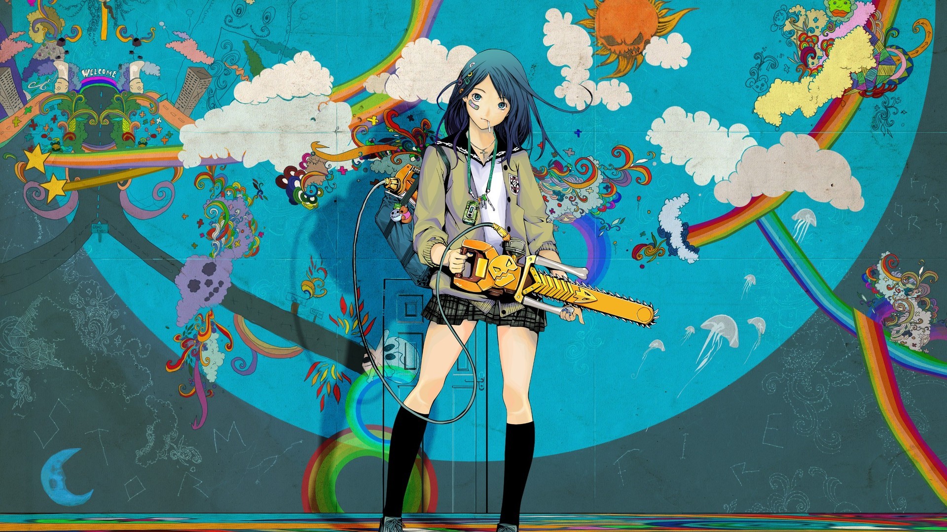 Colorful Anime Wallpaper 
 Src Top Anime Wallpaper - Anime Art - HD Wallpaper 