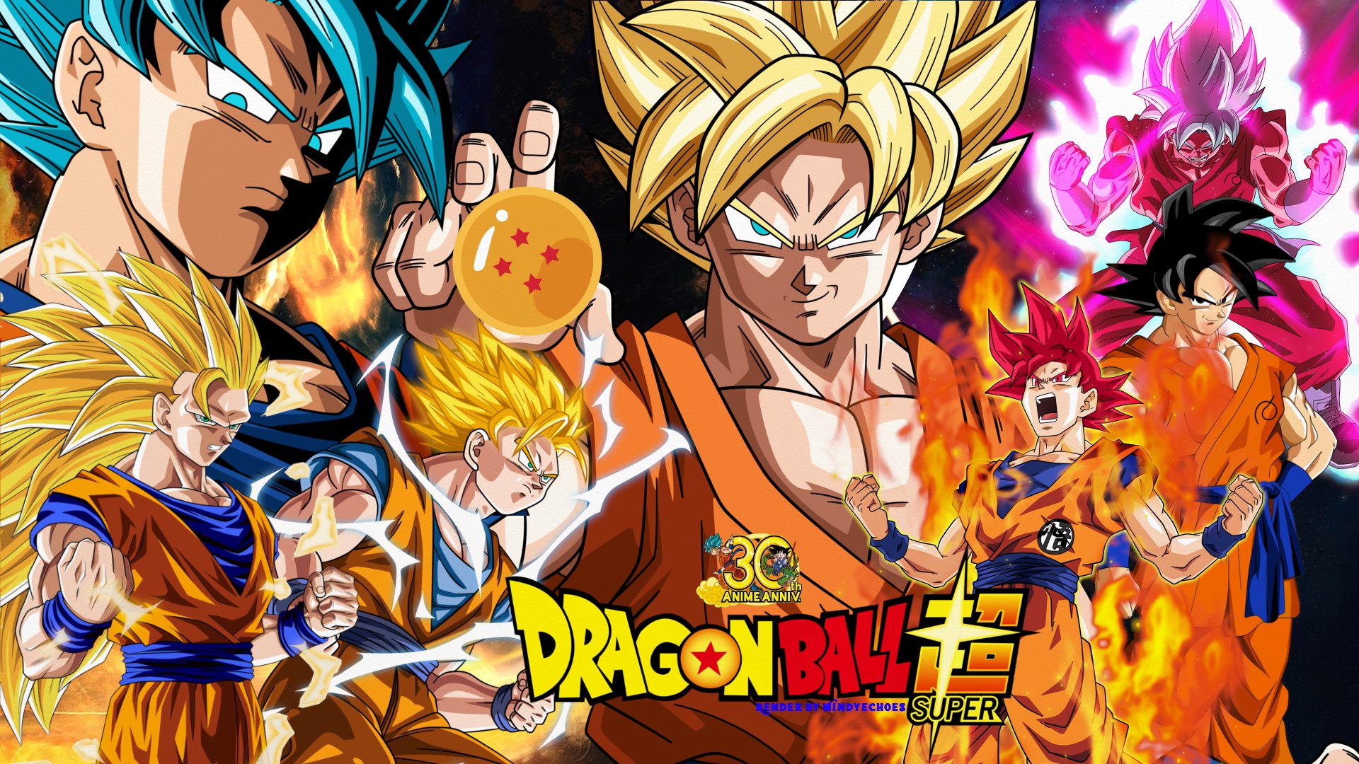 Dragon Ball Super Wallpaper - Dragon Ball Super Goku Evolution - HD Wallpaper 