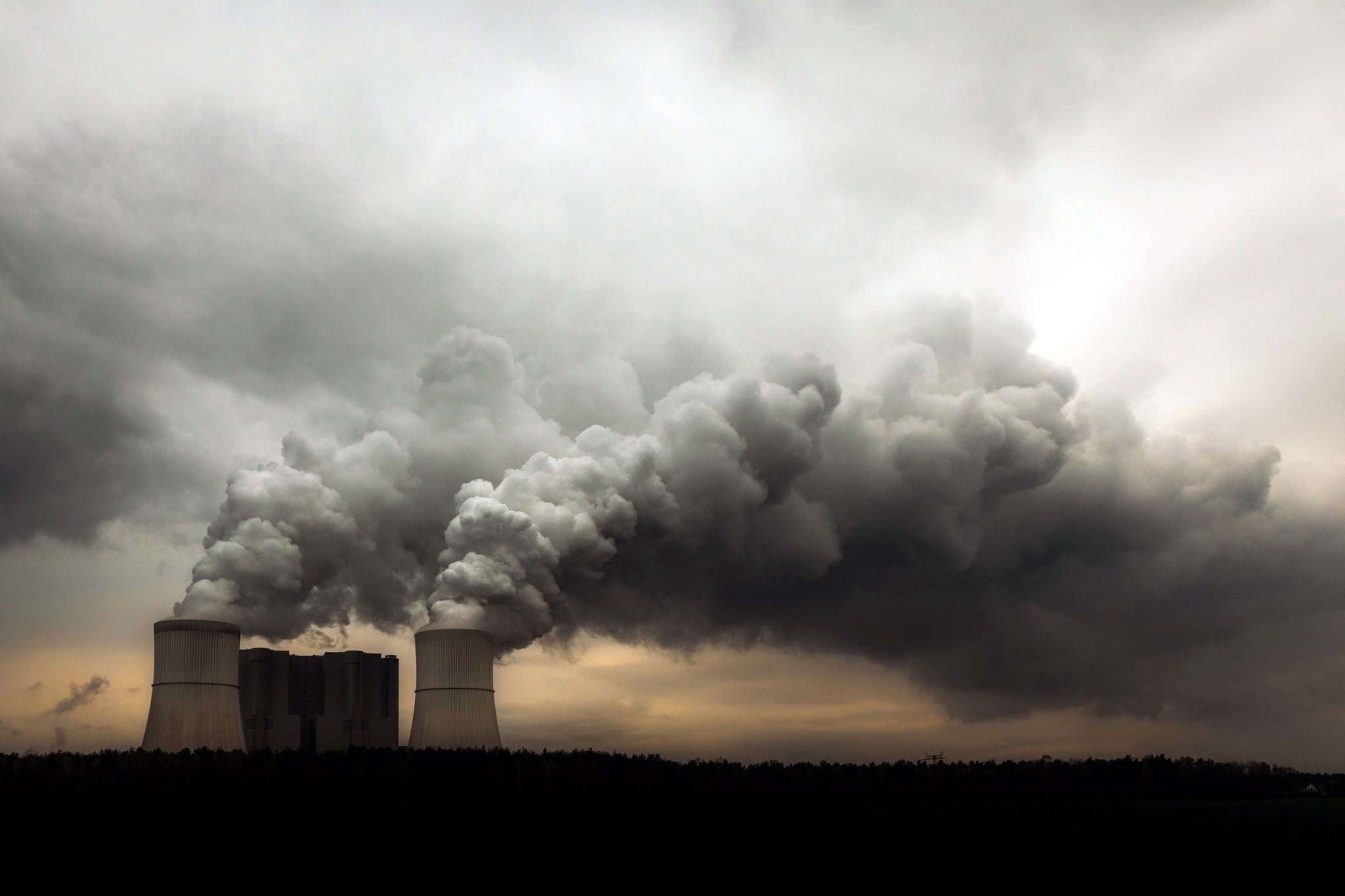 Cooling Tower Clouds - HD Wallpaper 