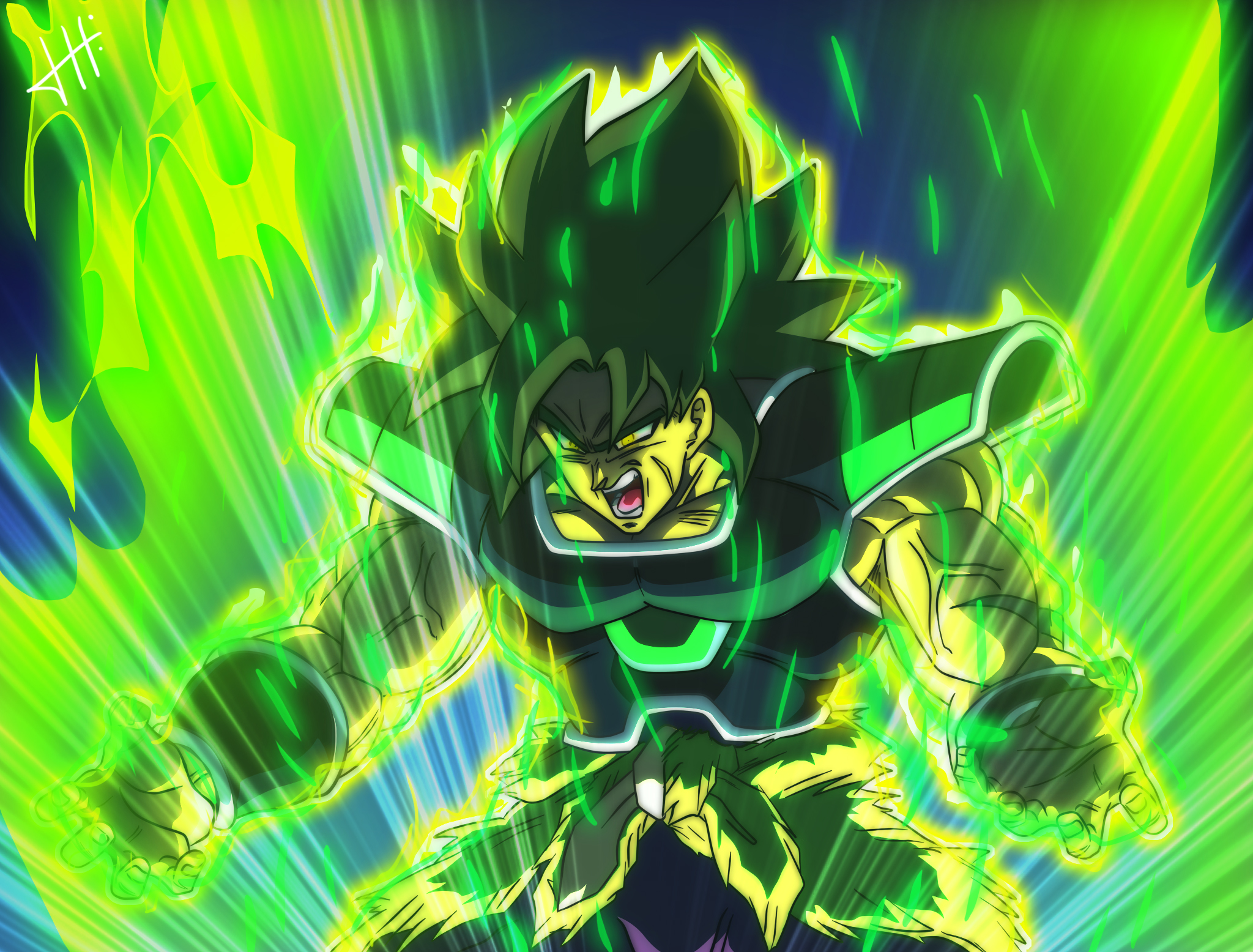 Dragon Ball Super Broly Wrathful - 2048x1556 Wallpaper - Teahub.io