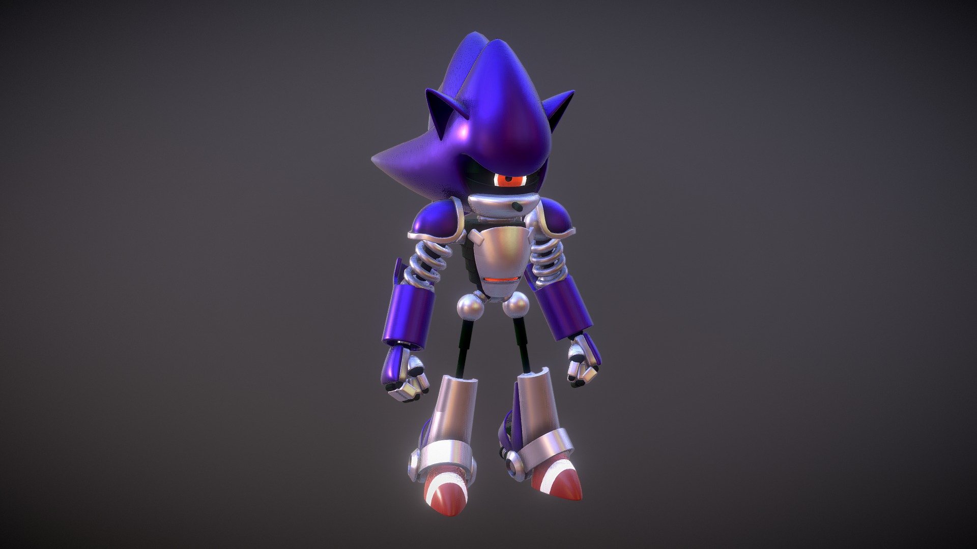 Mecha Sonic 3d Model Download 1920x1080 Wallpaper