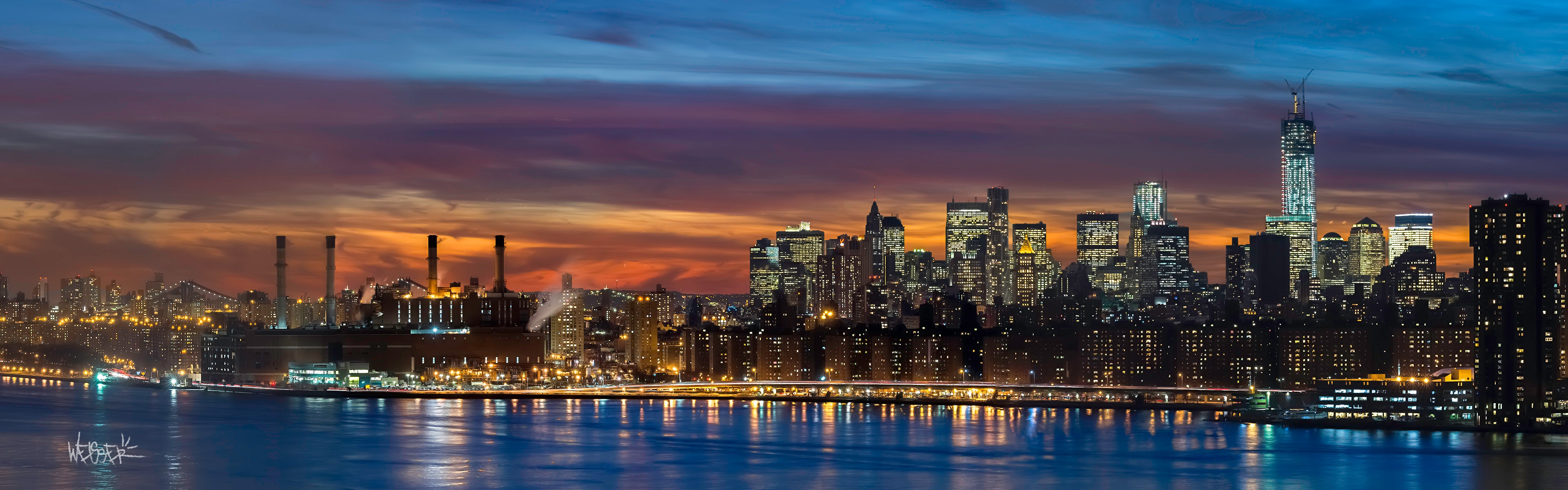 Manhattan Skyline New York Panorama Highest Resolution Panorama
