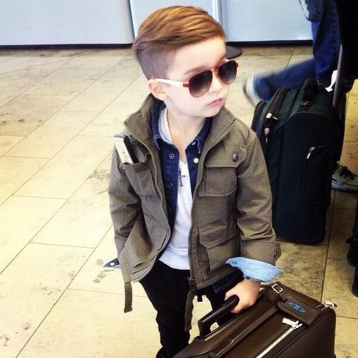 cute baby boy stylish