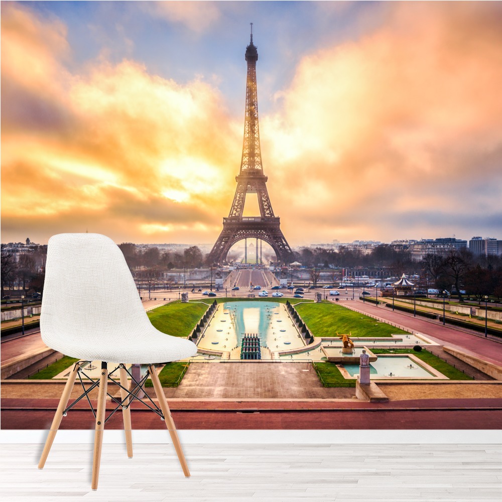 Eiffel Tower Wallpaper Sunrise - 1000x1000 Wallpaper - teahub.io