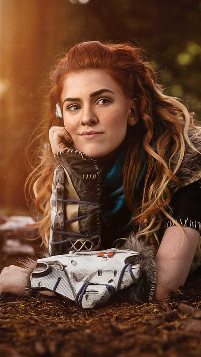 Aloy From Horizon Zero Dawn Cosplay Iphone Wallpaper Horizon Zero Dawn Aloy Cosplay 640x1136 Wallpaper Teahub Io