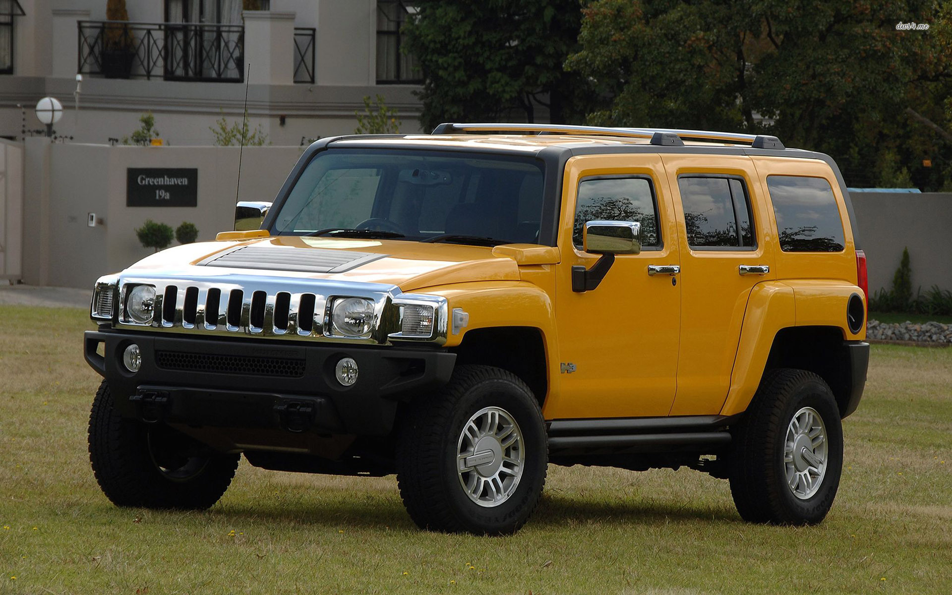 yellow hummer car wallpapers