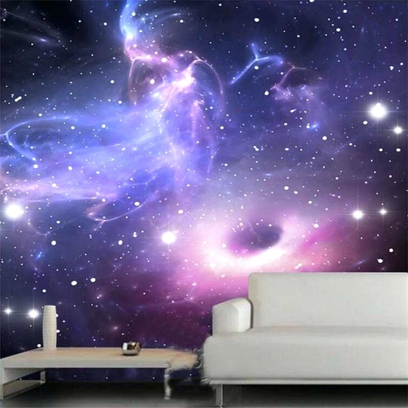 Galaxy Bedroom Wallpaper Uk Custom Stereoscopic Universe - 800x800