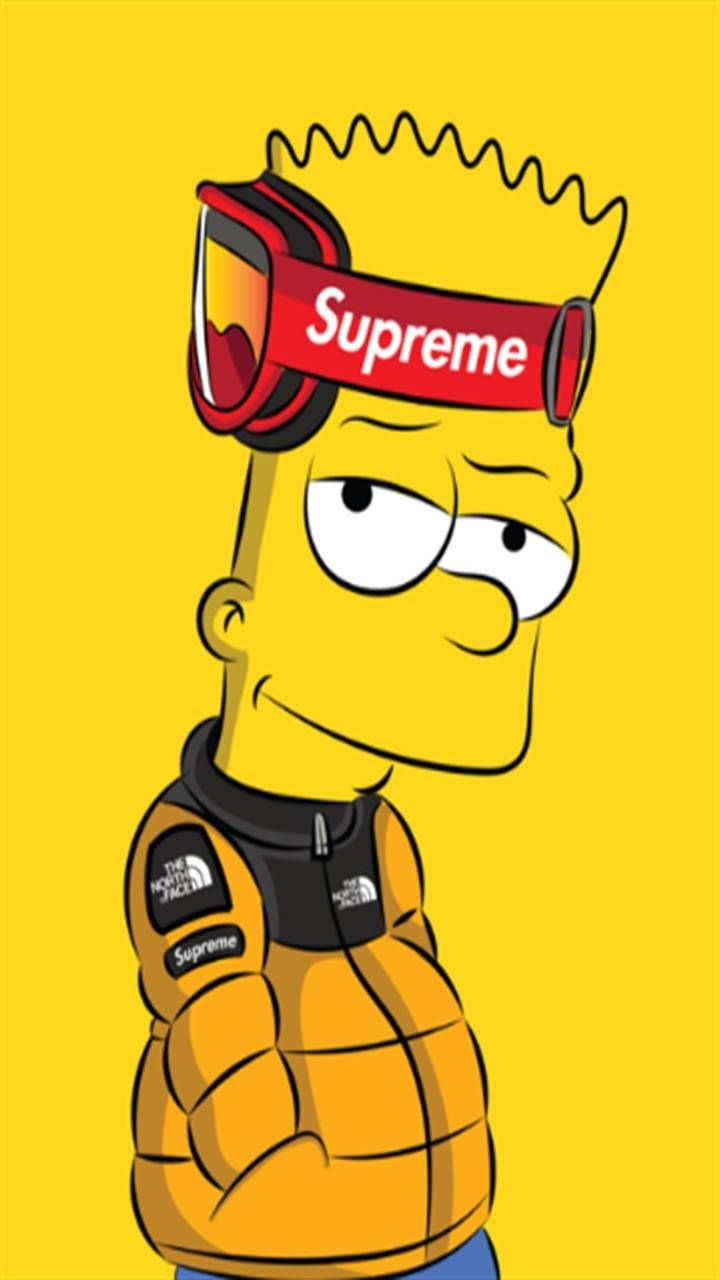 Supreme Wallpaper Bart Simpson - 720x1280 Wallpaper - teahub.io