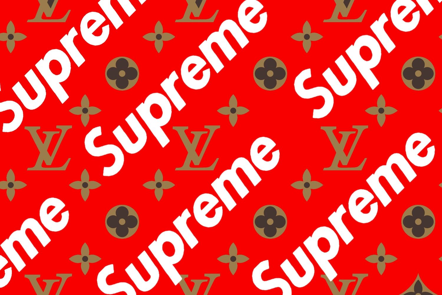 Red Louis Vuitton Supreme Logo - 1500x1000 Wallpaper - teahub.io
