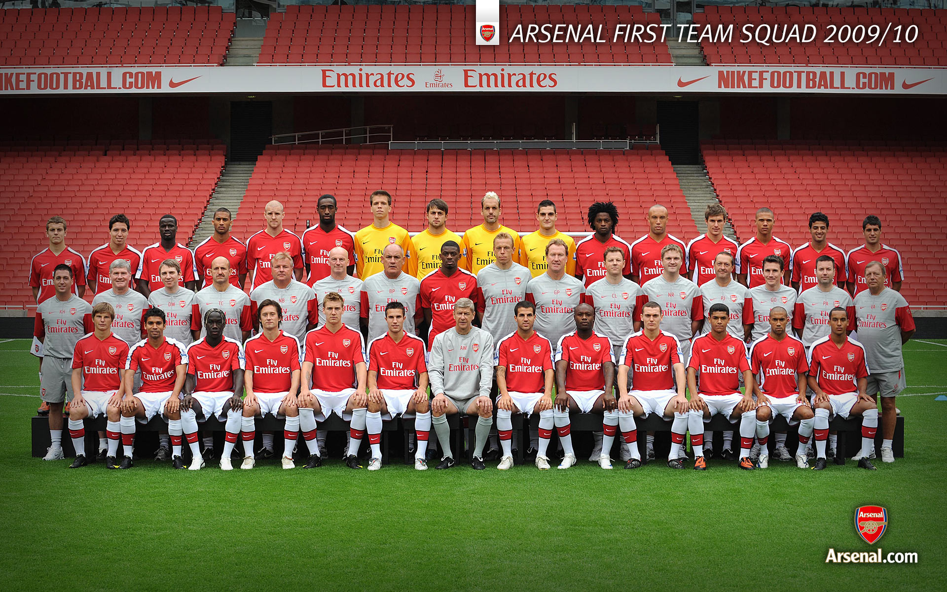 Arsenal 2009 2010 Squad - HD Wallpaper 