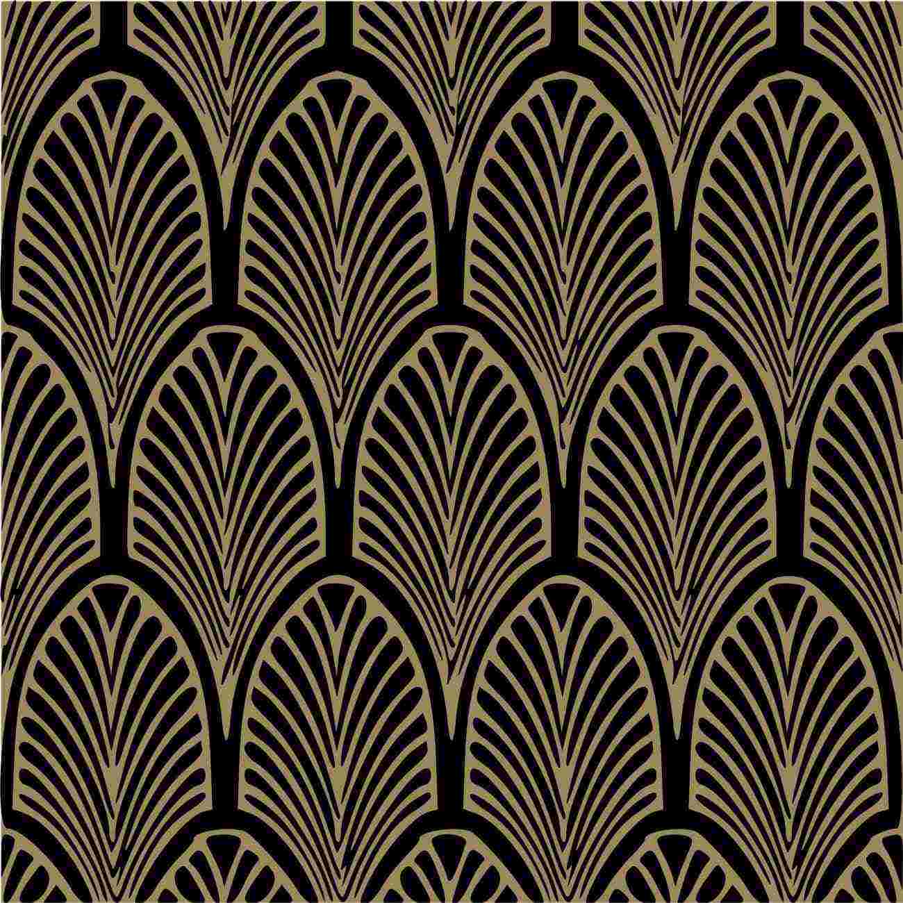 Art Deco Wallpaper Black And Gold - 1300x1300 Wallpaper - teahub.io