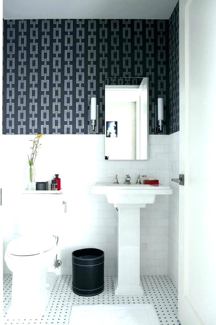 Blue Bathroom Wallpaper Wall Bathroom Tile Wallpaper - Bathroom ...