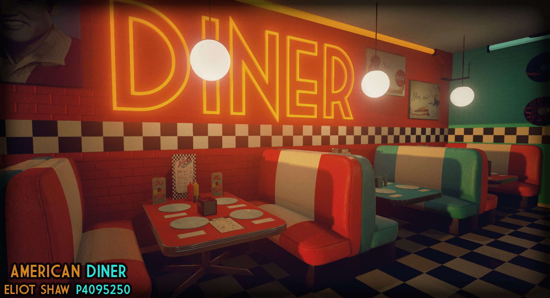 American Diner 50s - 1920x1040 Wallpaper - teahub.io