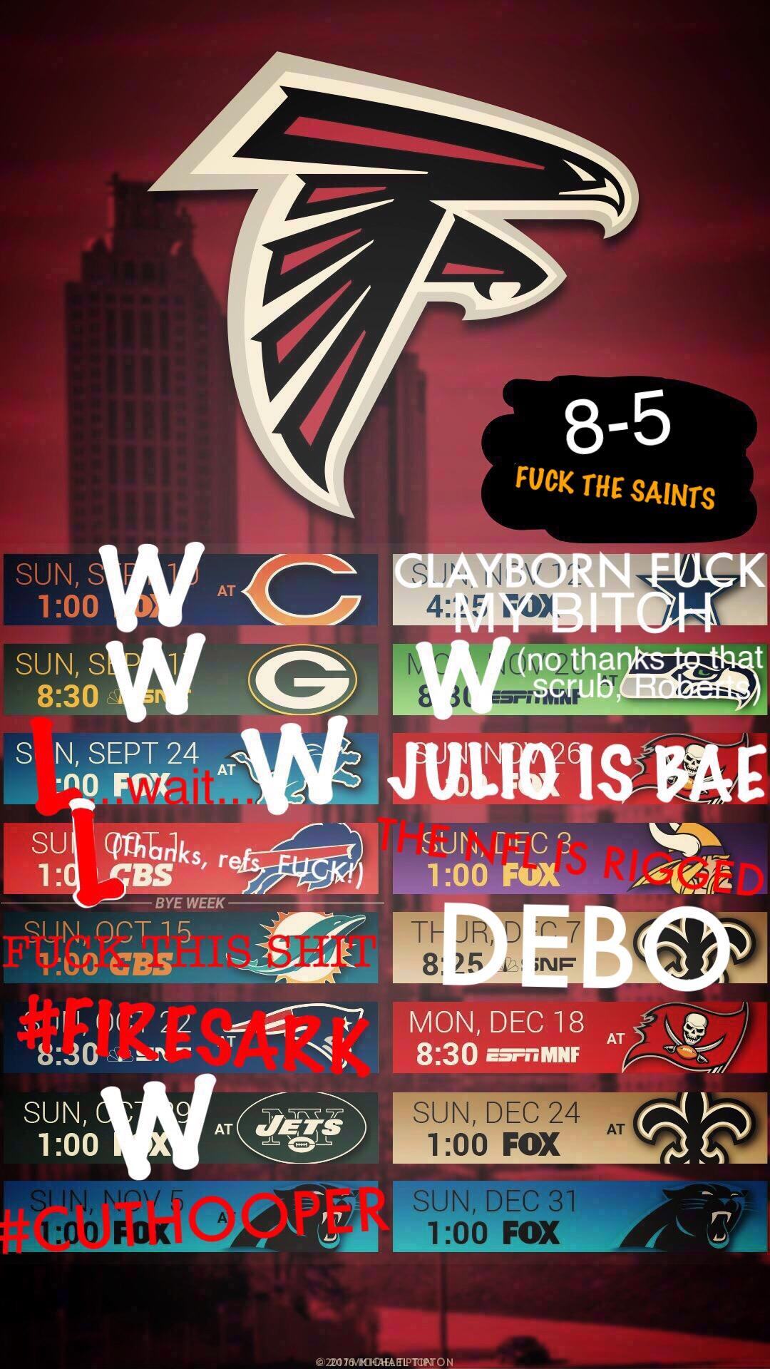 Atlanta Falcons 2019 Schedule 1080x1920 Wallpaper teahub.io