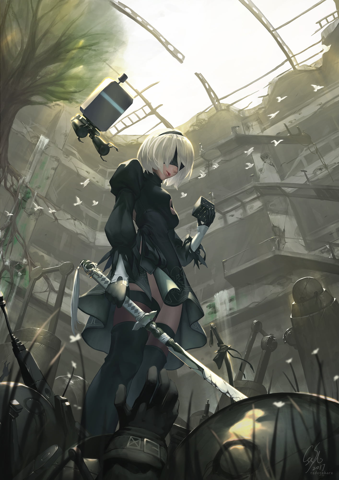 Nier Automata Phone Wallpaper Hd 1414x00 Wallpaper Teahub Io