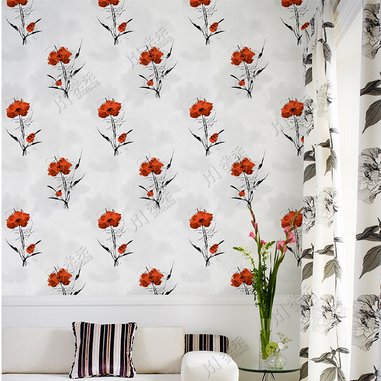 Natural Flower Design Wall Paper Living Room Wall Decorative - 3d Wallpaper Design For Wall - HD Wallpaper 