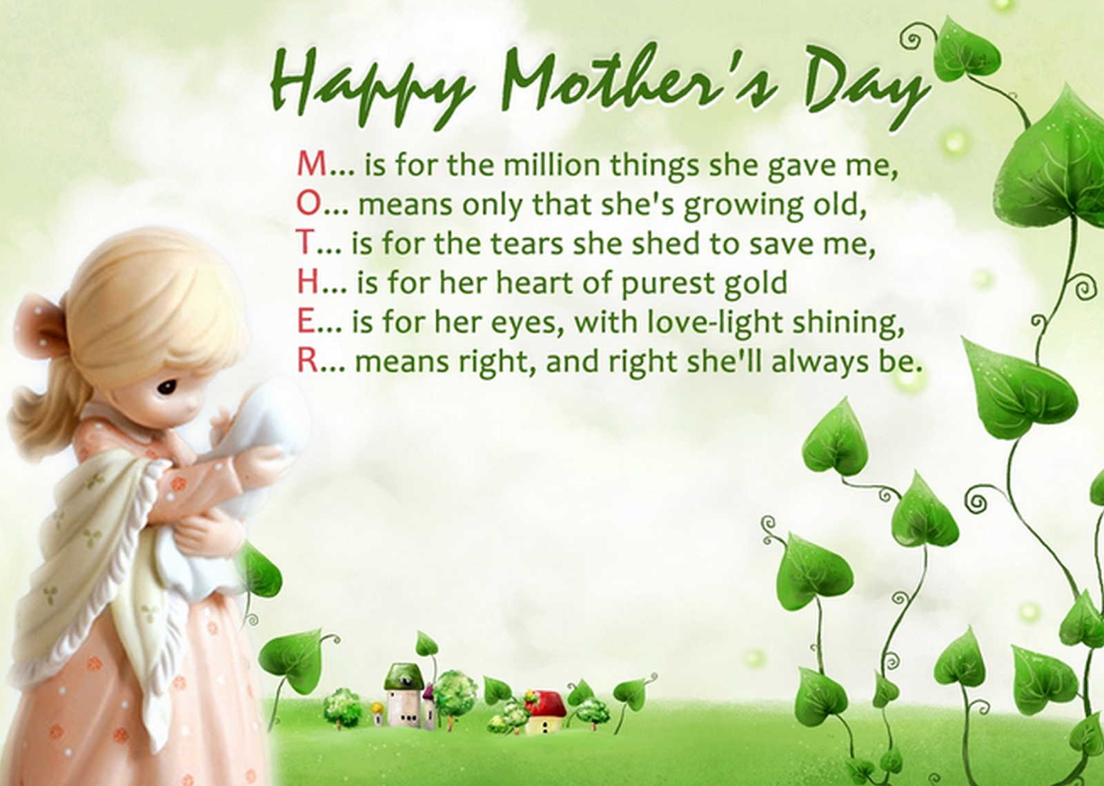 Happy Mothers Day Wallpaper Mothers Day Wallpaper Hd - Best Greeting Cards For Mother's Day - HD Wallpaper 