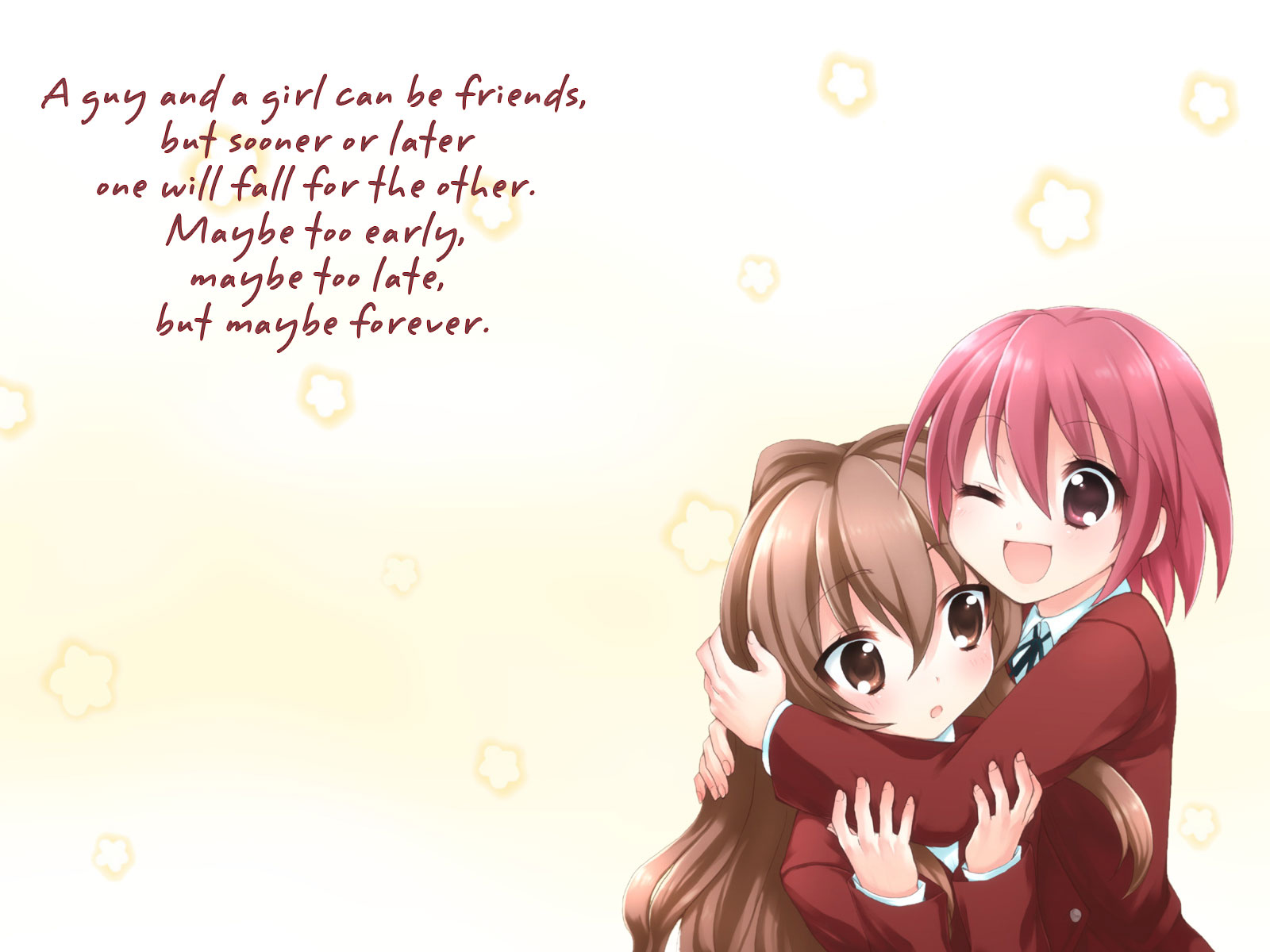Two Anime Best Friends 1600x10 Wallpaper Teahub Io