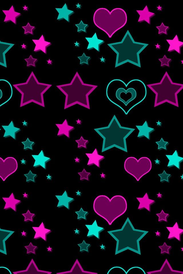 Pink And White Star Pattern 640x960 Wallpaper Teahub Io