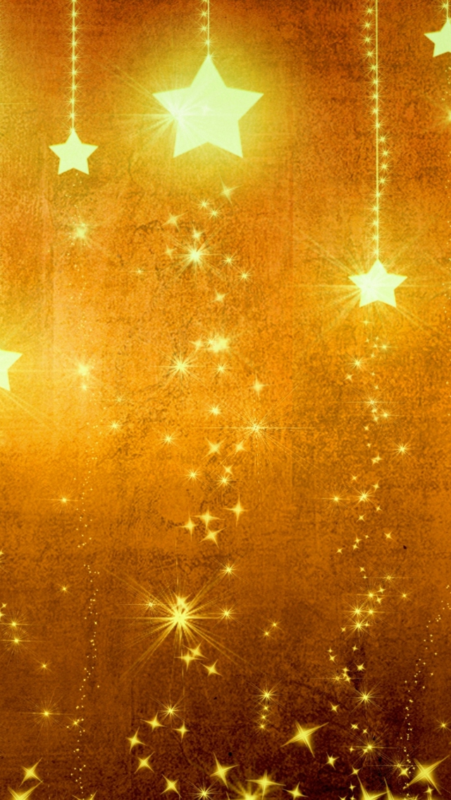 Star Gold Holiday Background Brown Yellow Light Texture - Golden Yellow  Galaxy Background - 640x1136 Wallpaper 
