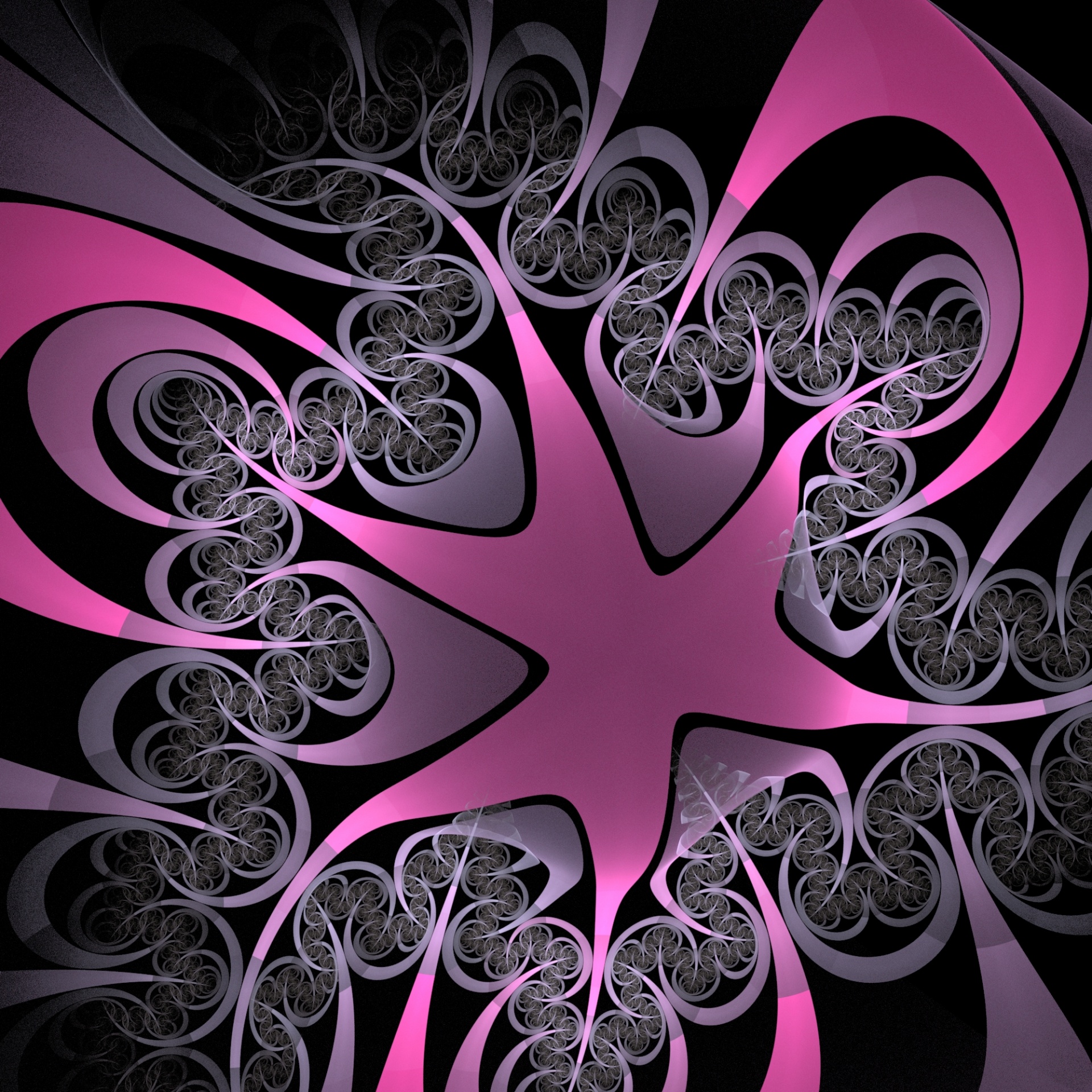 Fractal Wallpaper Pink Free Photo - Illustration - HD Wallpaper 