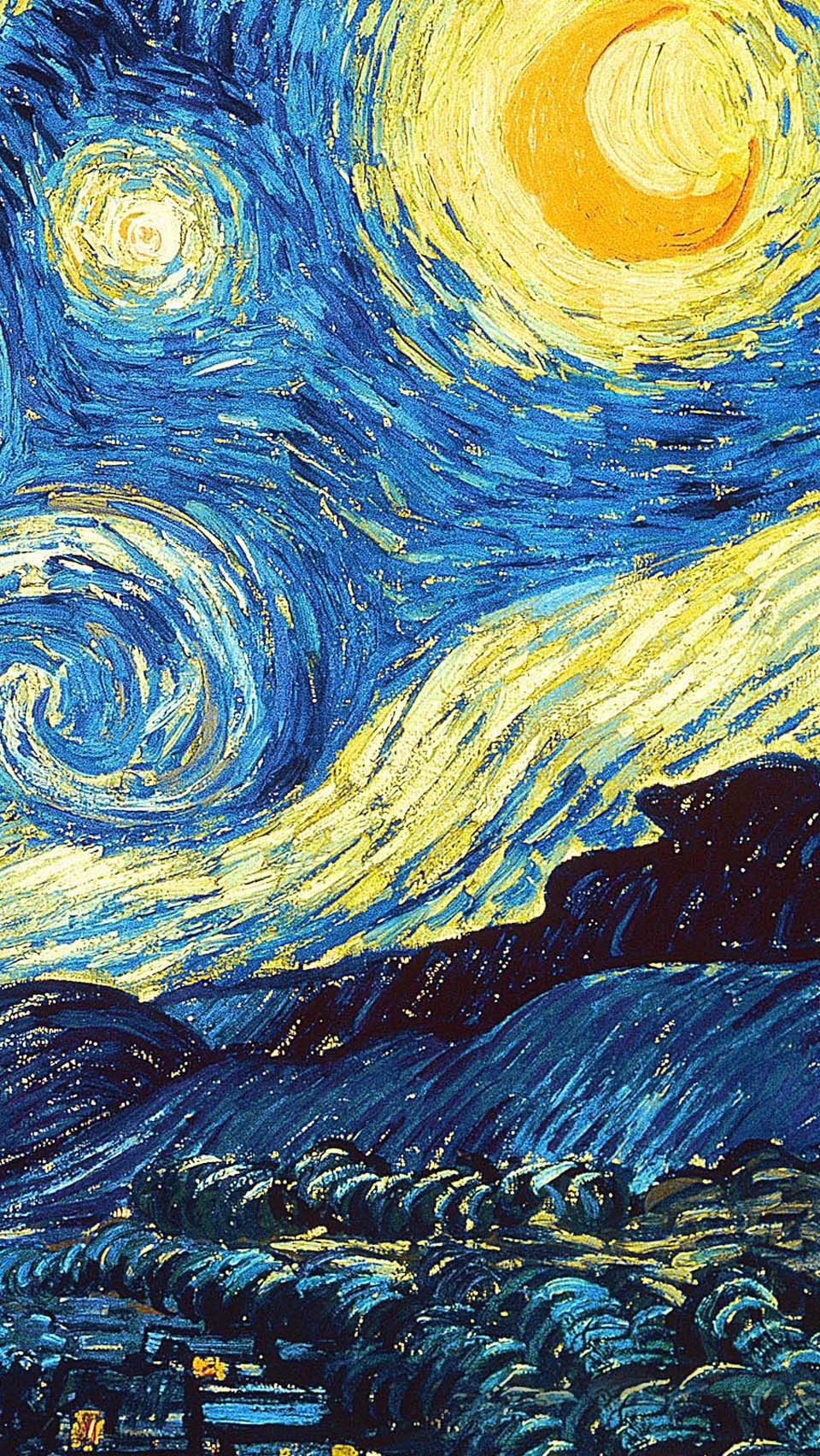 Iphone Starry Night Van Gogh 960x1704 Wallpaper Teahub Io
