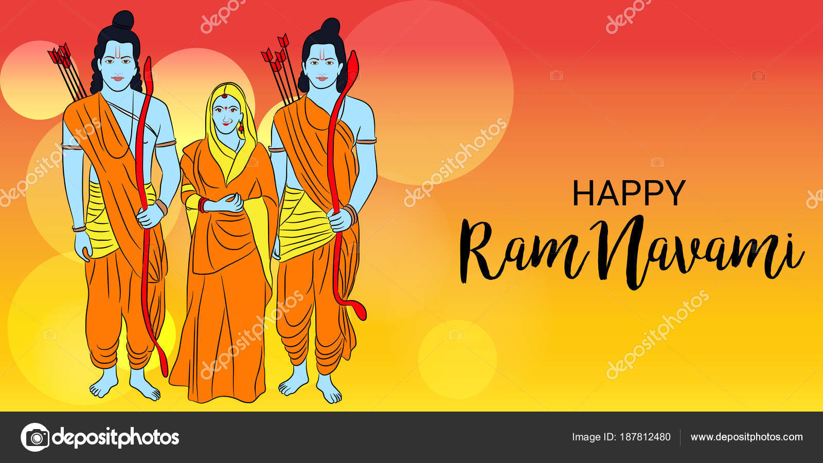 Shree Ram Navami Banner - 1600x900 Wallpaper 