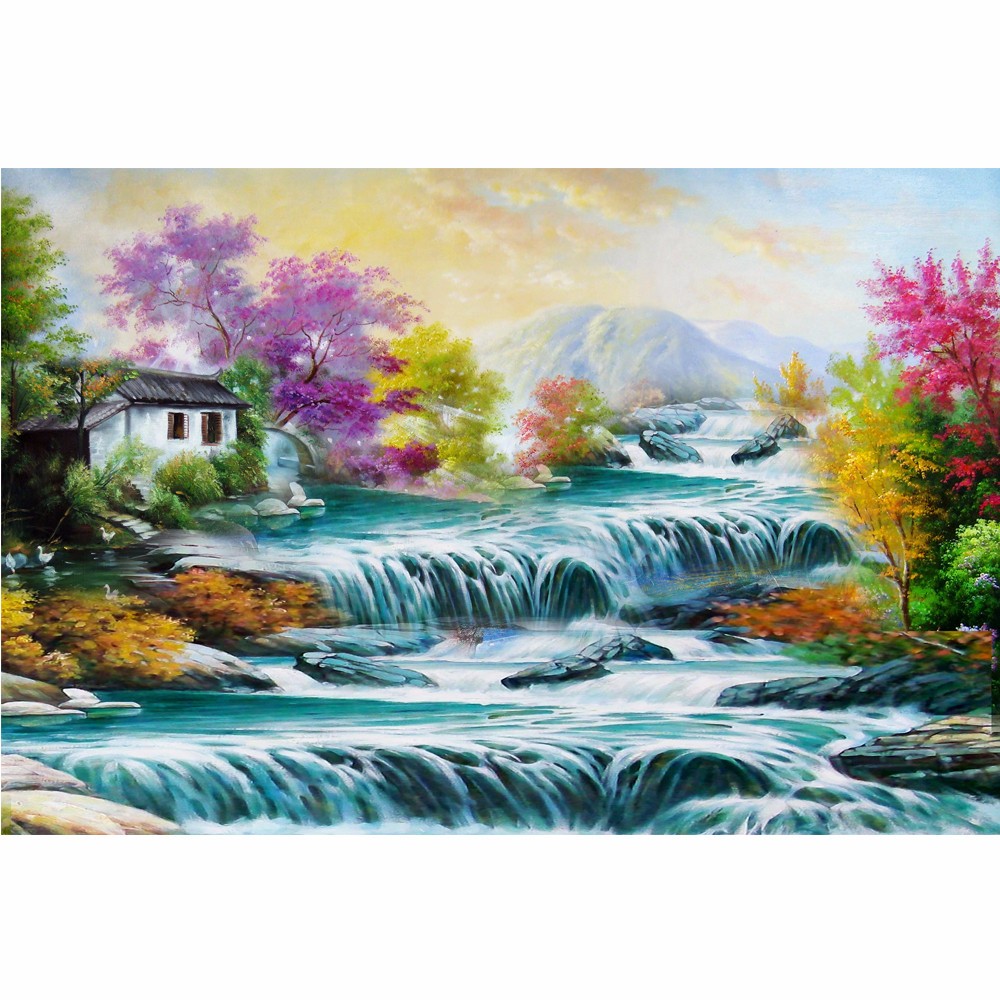 Classic European Countryside Landscape Painting Muras - Lukisan