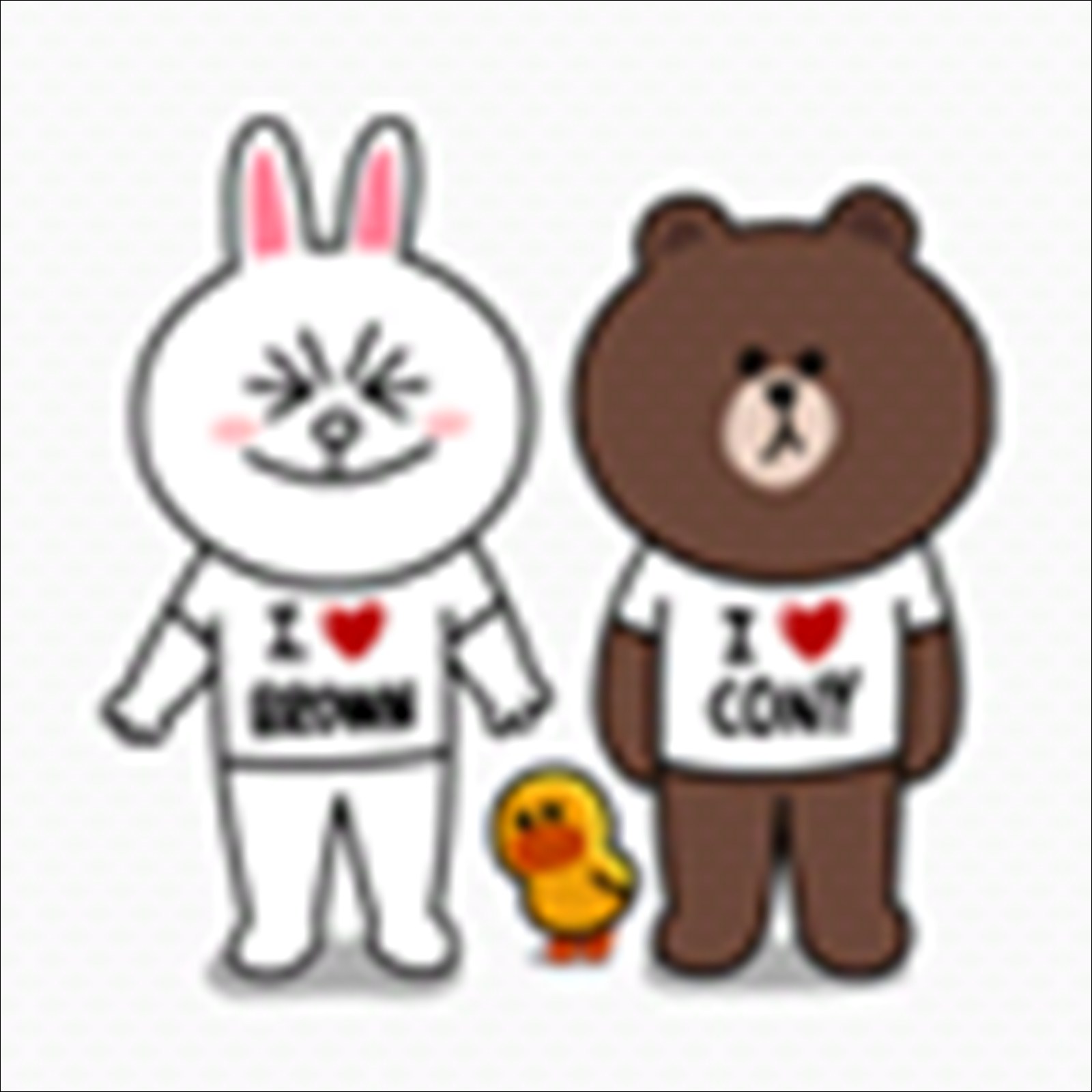 Wallpaper Line Lucu - Brown I Love Cony - 1600x1600 ...