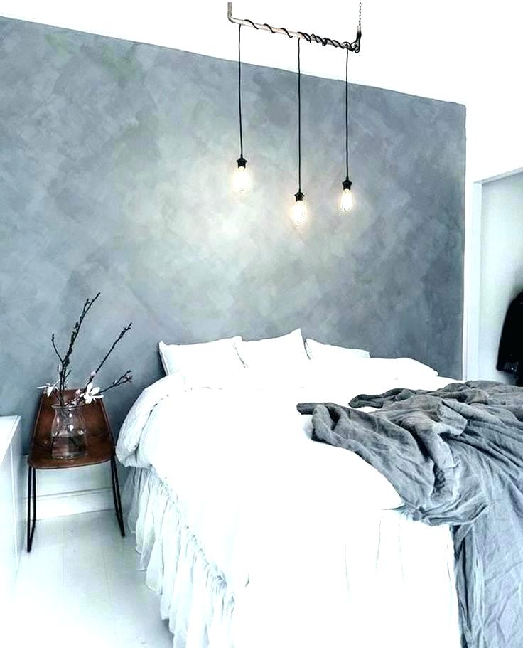 light grey accent wall bedroom