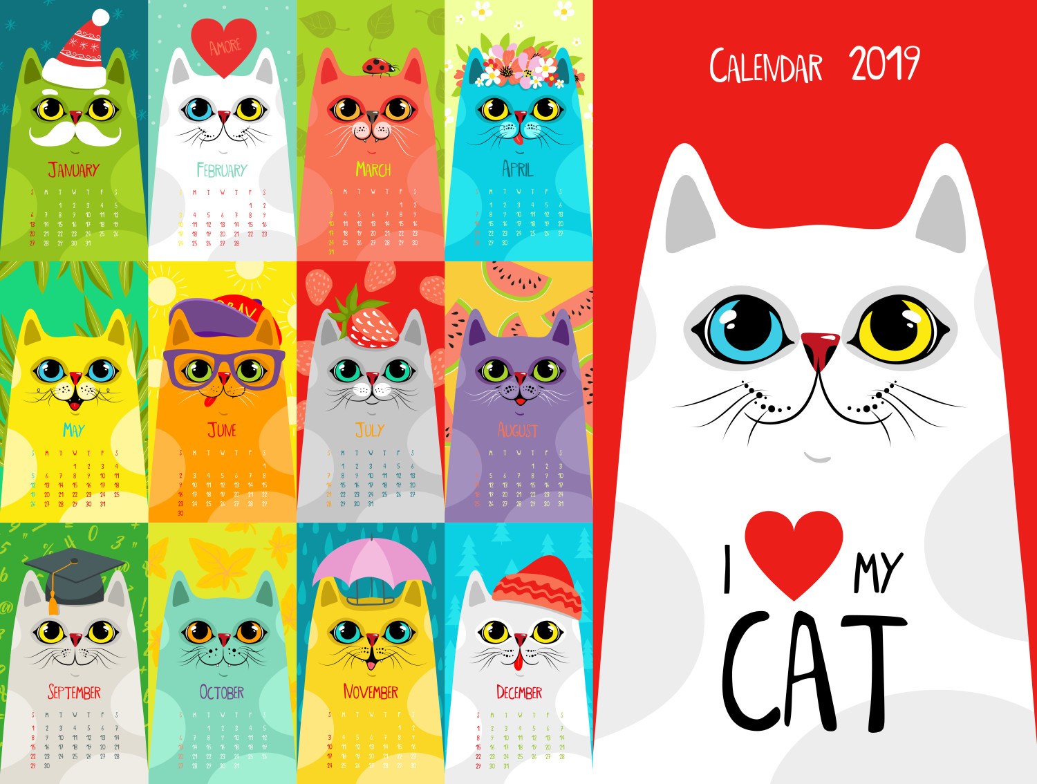 Cute Cats Calendar 2018 1500x1134 Wallpaper teahub.io