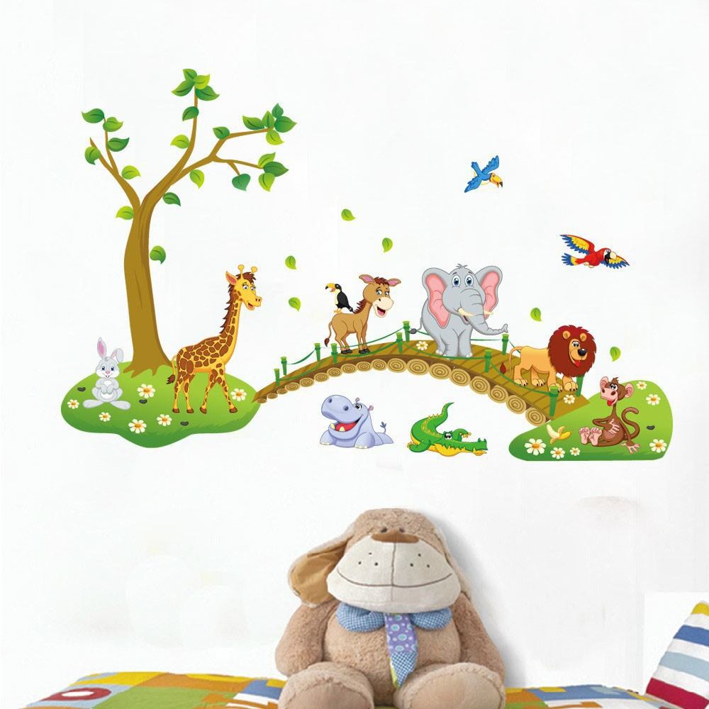 Stiker Dinding Kids - Mural Safari - 1000x1000 Wallpaper - teahub.io