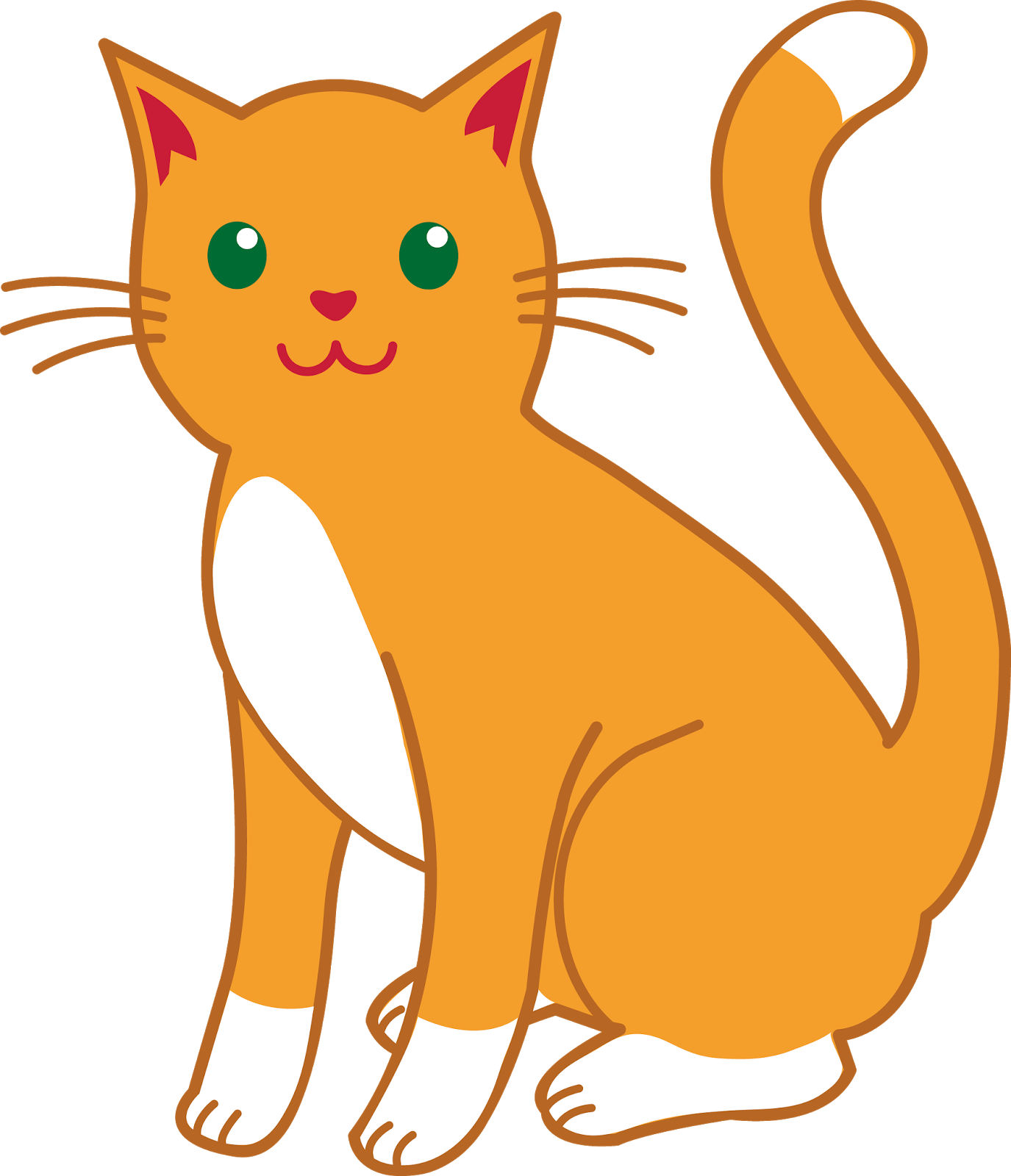 Thumb Image - Cartoon Transparent Background Cat Png - 1375x1600 