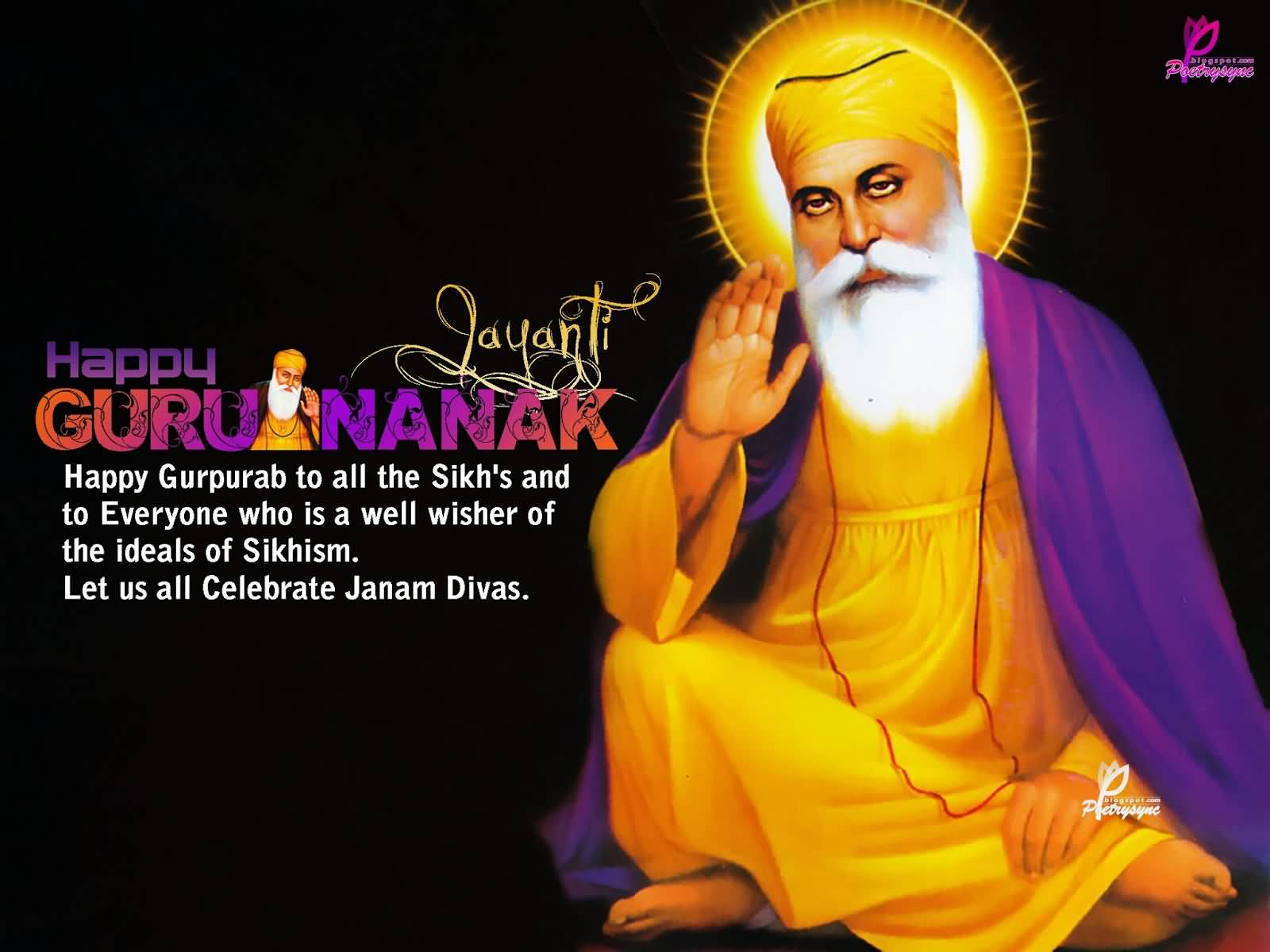 Happy Guru Nanak Jayanti Happy Gurpurab To All The Guru Nanak Jayanti Punjabi 1600x1200