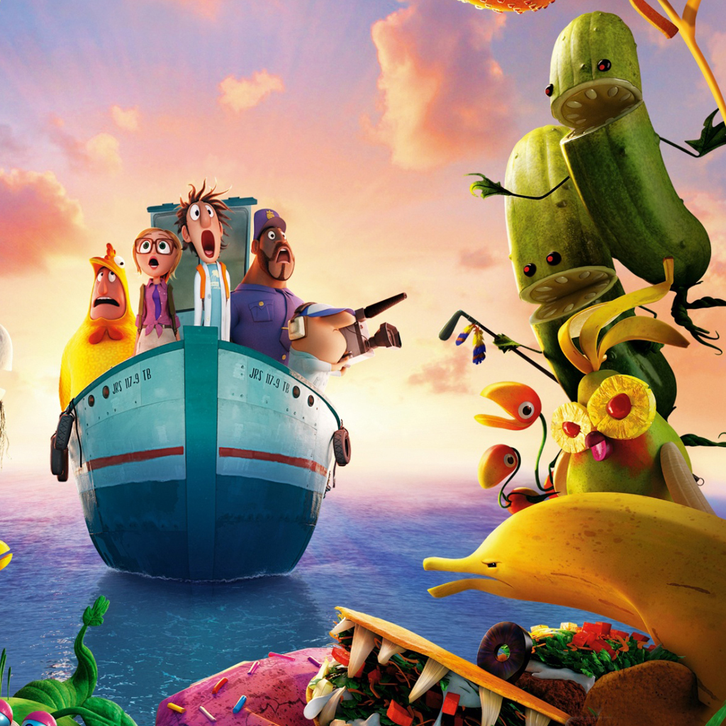 cloudy with a chance of meatballs 2 foodimals wallpaper