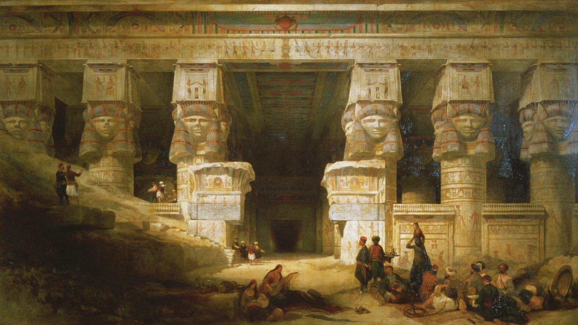 Paintings Classic Art Wallpaper - Temple Of Dendera David Roberts