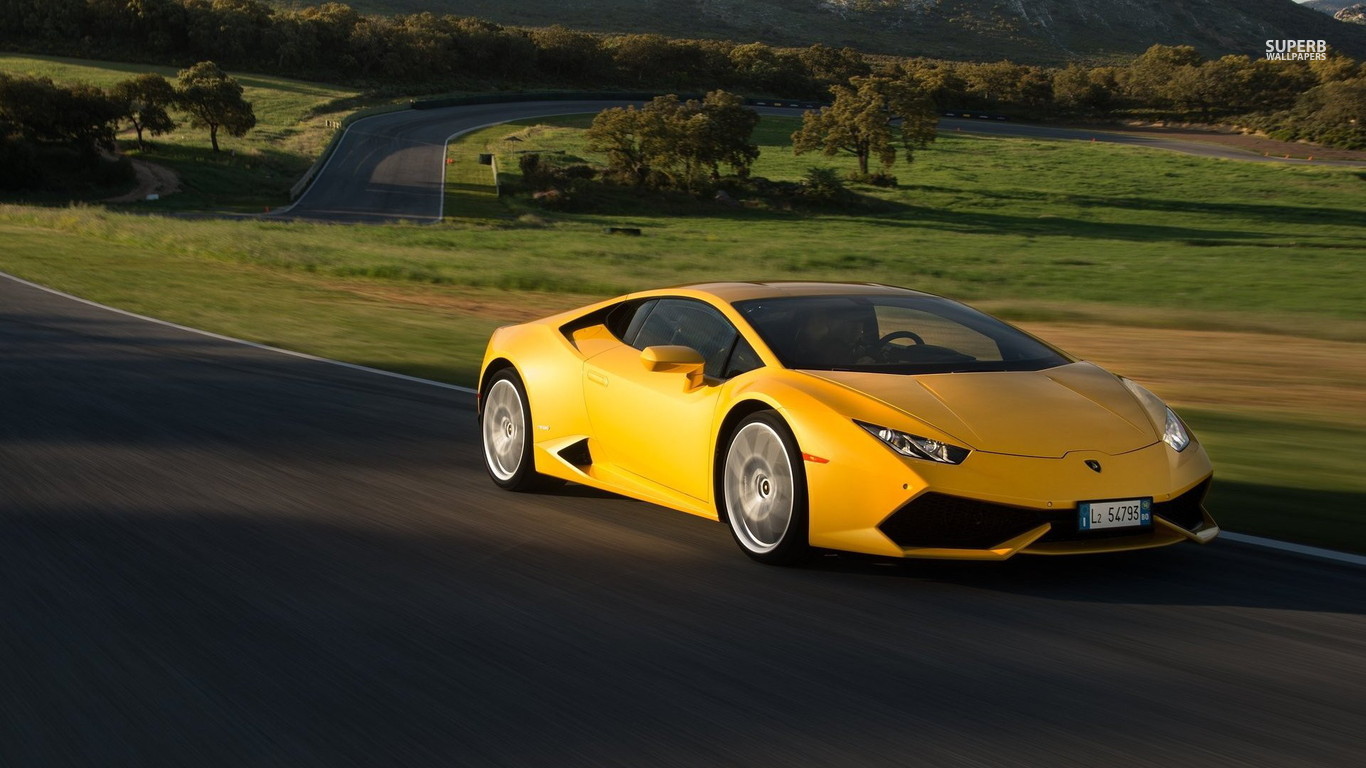 Lamborghini Huracan Wallpaper 3d - Lamborghini Huracan Hd Wallpaper Yellow - HD Wallpaper 