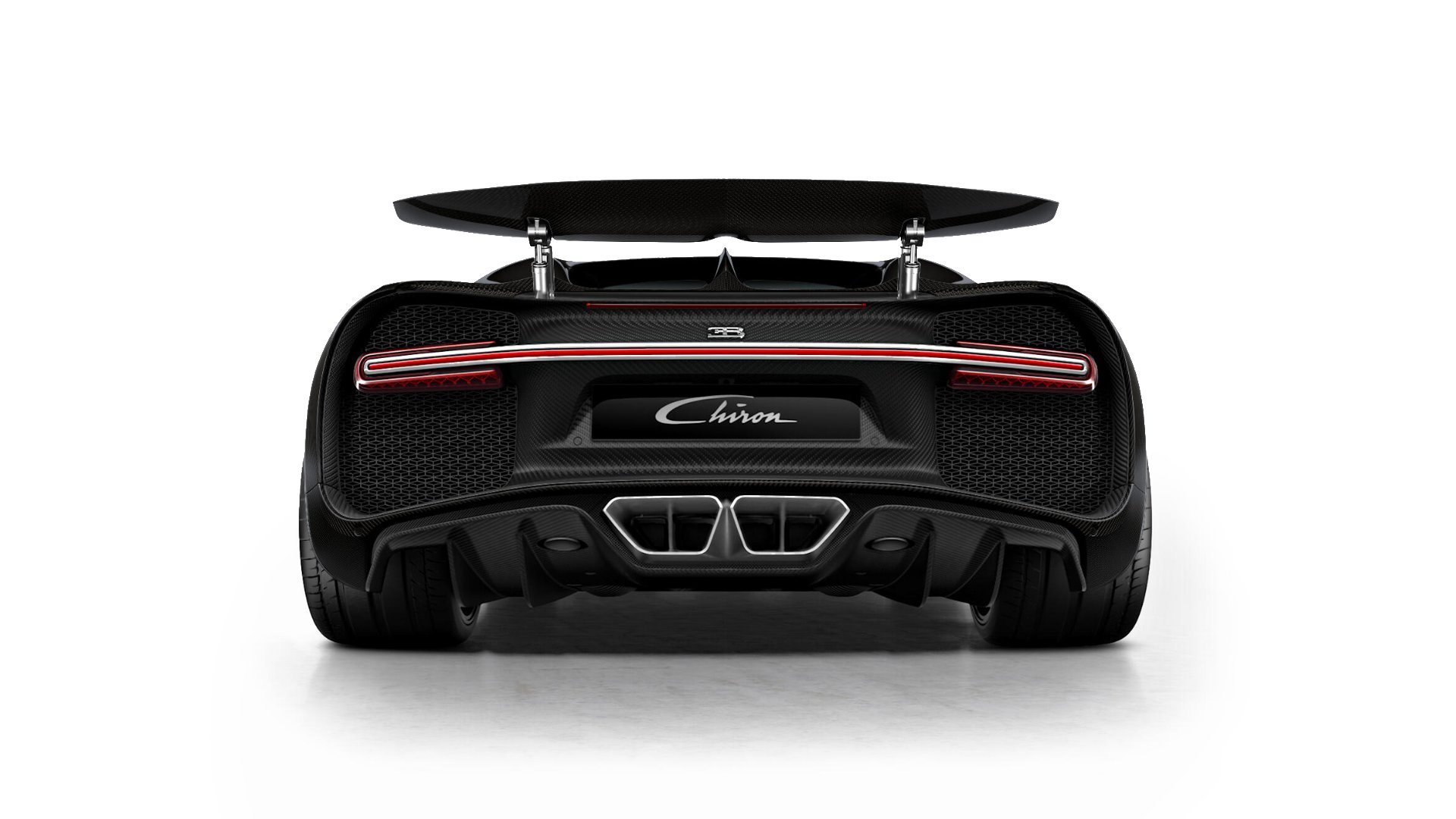 Download Bugatti Chiron Nocturne Italianred Rear Wing - Bugatti Chiron ...