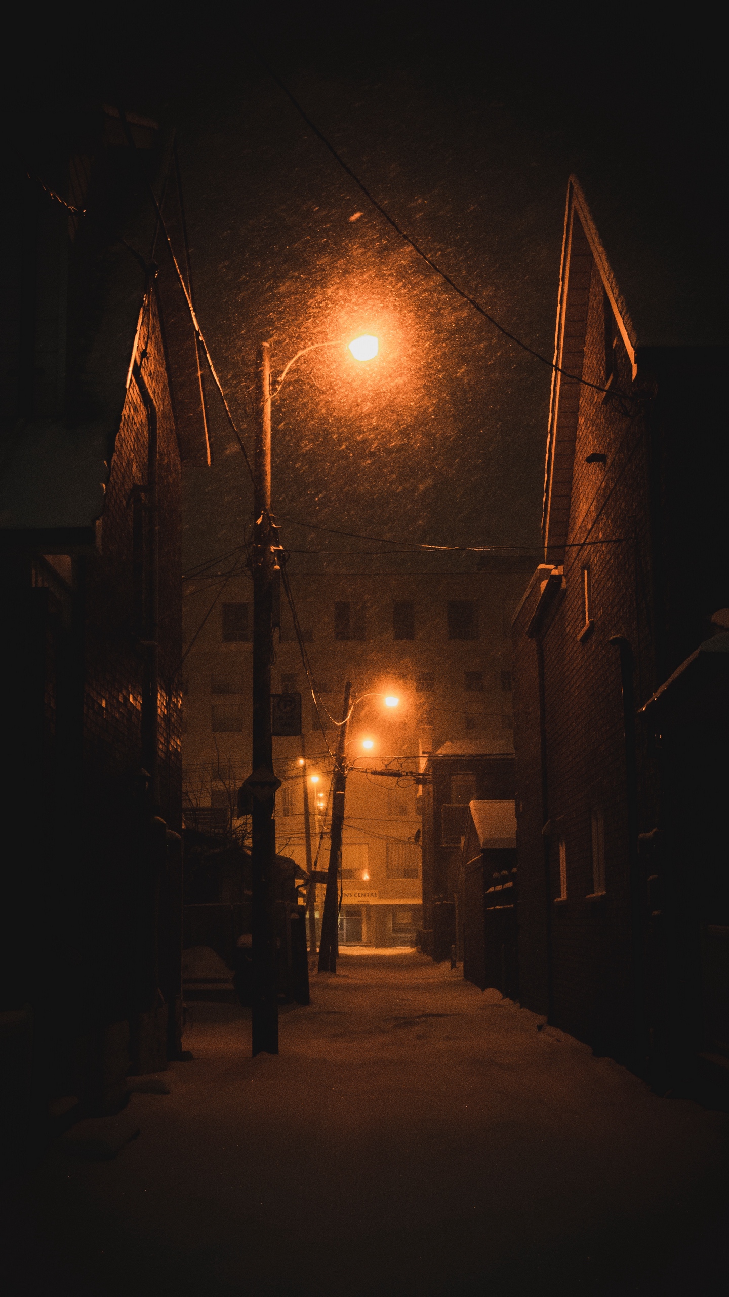 Dark Street Background Night - Parketis