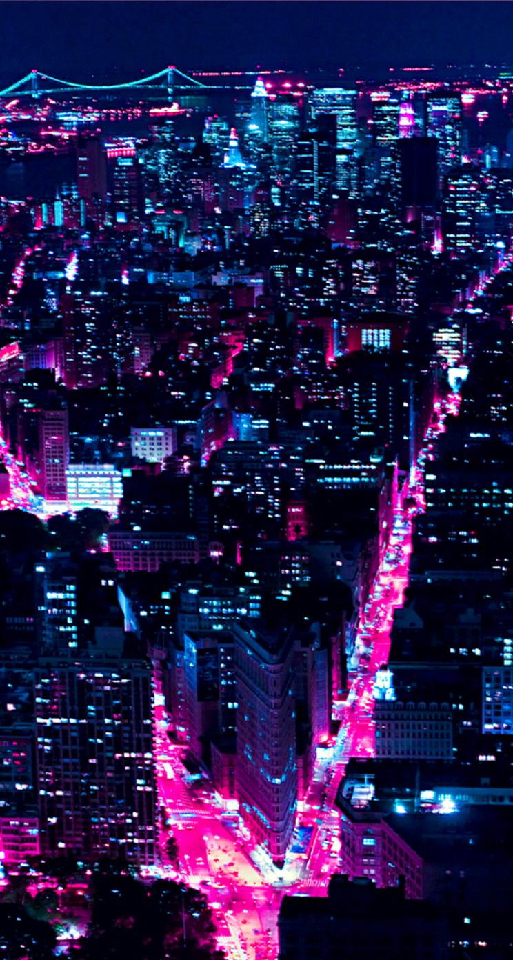 Iphone Wallpapers - New York City Neon - 744x1392 Wallpaper - teahub.io