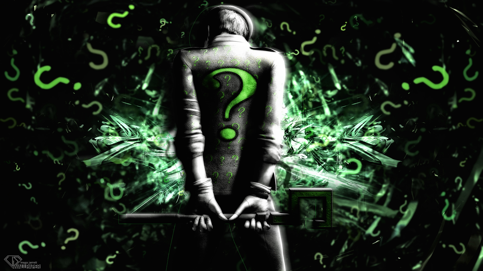 batman arkham city riddler wallpaper