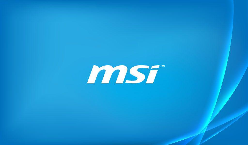 Msi Blue Wallpaper - Msi Логотип - HD Wallpaper 