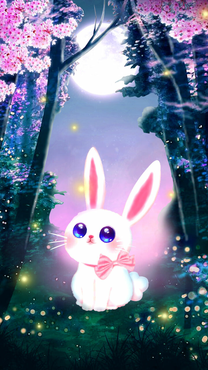 Cartoon Wallpaper Cute Bunny - 720x1280 Wallpaper - teahub.io