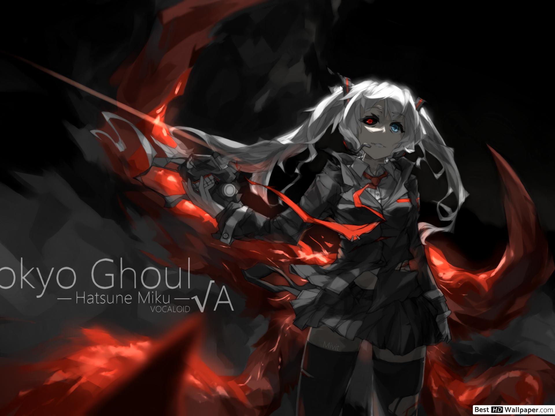 Hatsune Miku Ghoul - HD Wallpaper 