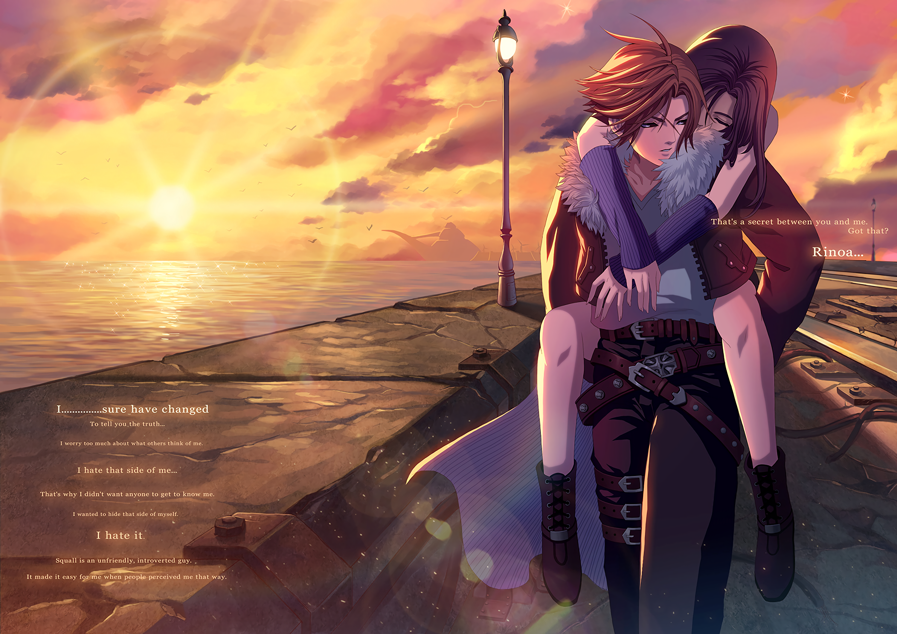 Ffviii Squall And Rinoa 3000x2122 Wallpaper Teahub Io