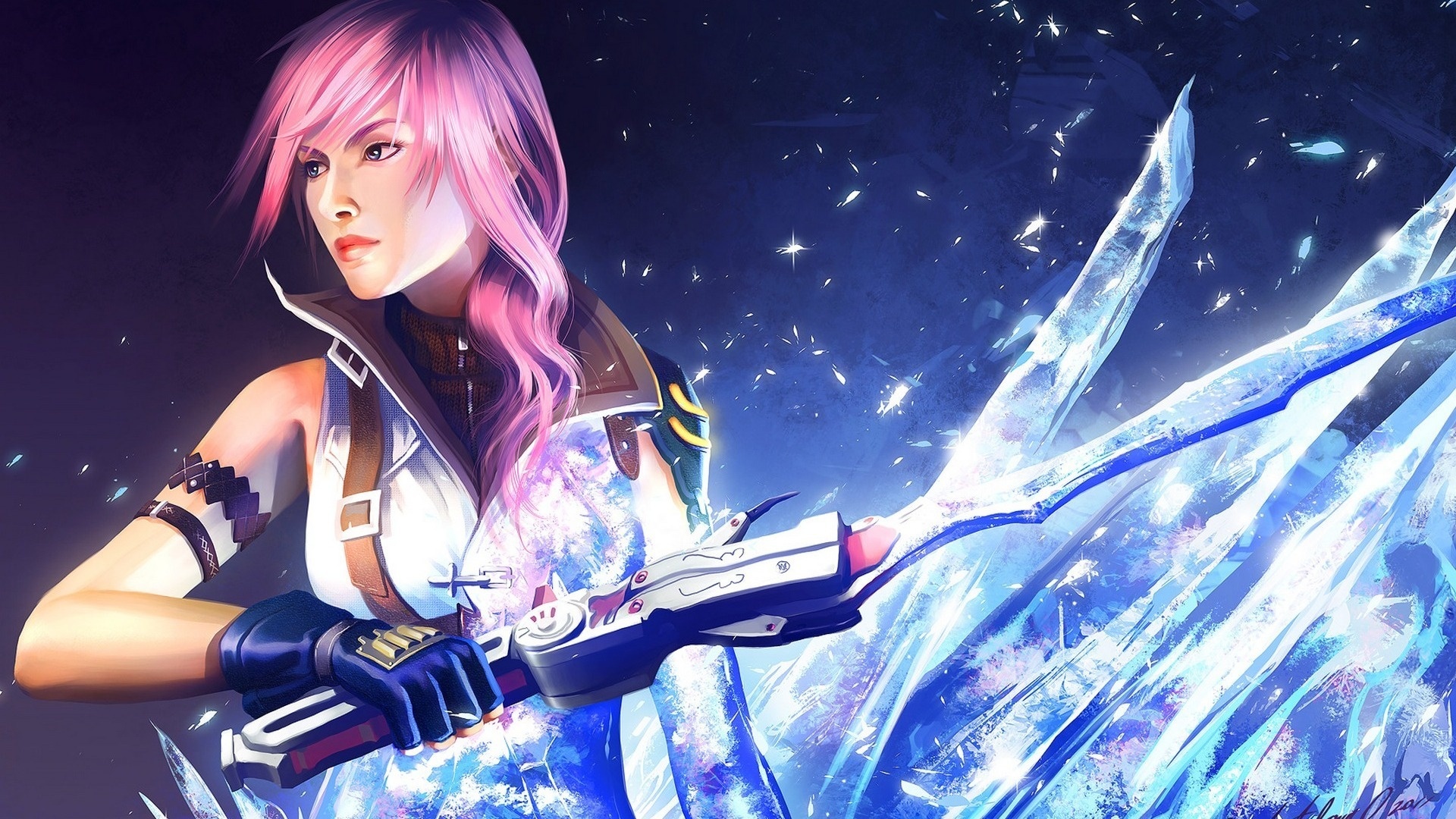 Wallpaper Final Fantasy Xiii Sword Warrior Girl Lightning Wallpaper Final Fantasy 19x1080 Wallpaper Teahub Io