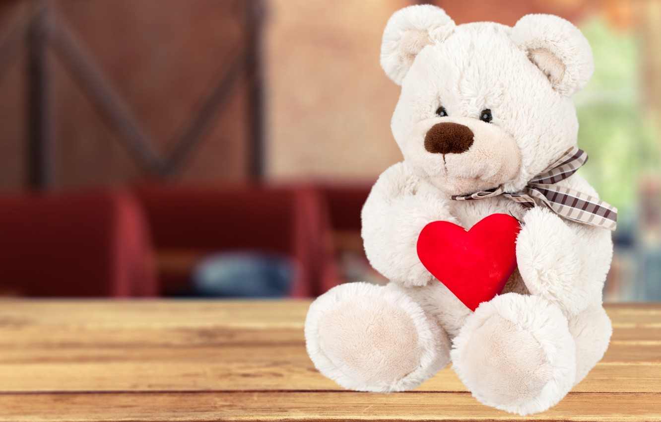 Photo Wallpaper Love Bear Love Toy Bear Heart Love Sweet Bear Teddy 1332x850 Wallpaper Teahub Io