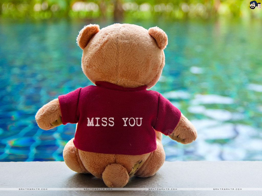 miss u teddy bear